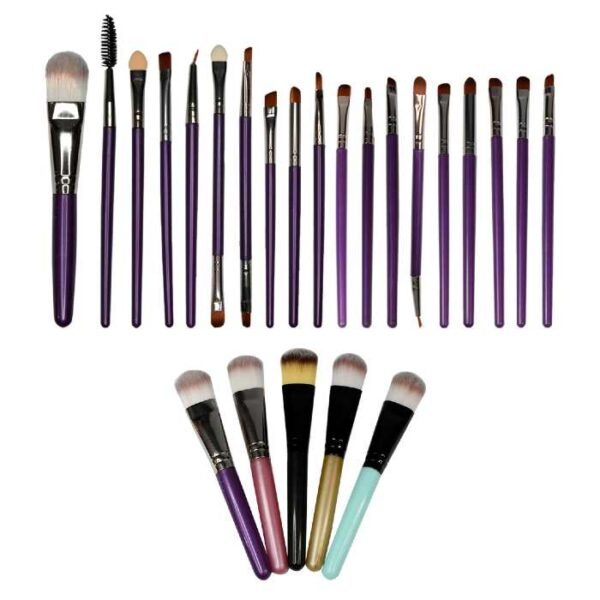 Kit de brochas faciales de 20 unidades