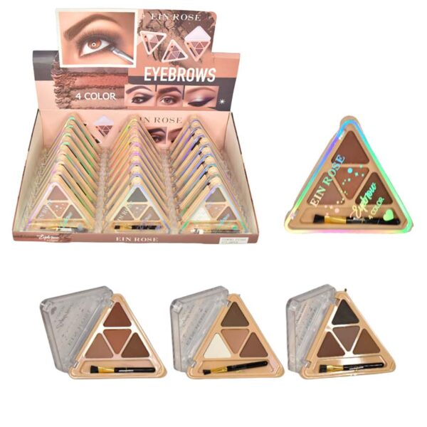 Sombra triangular de 4 colores para ceja Ein Rose