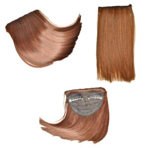 Extensiones de fleco mediano para cabello liso