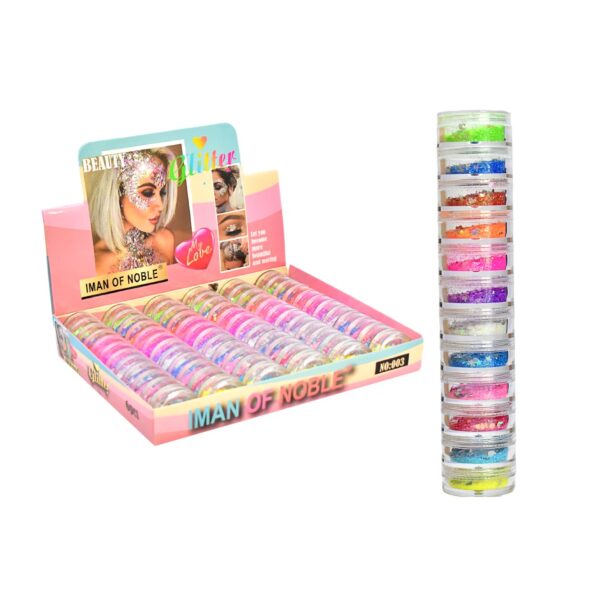 Torre de pigmentos de 12 niveles glitter Iman of Noble