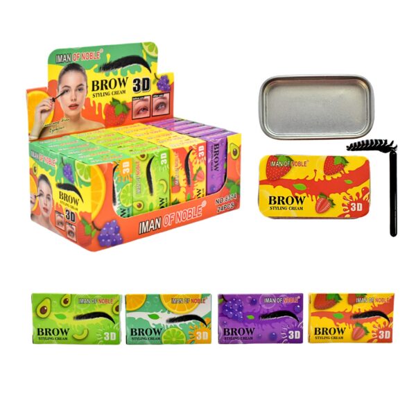 Fijador para cejas diseño de frutas Brow Styling Cream 3D Iman of Noble