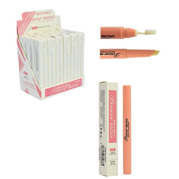 Lápiz escultor de cejas de dos puntas Power Brows Iman Of Noble 1.5g