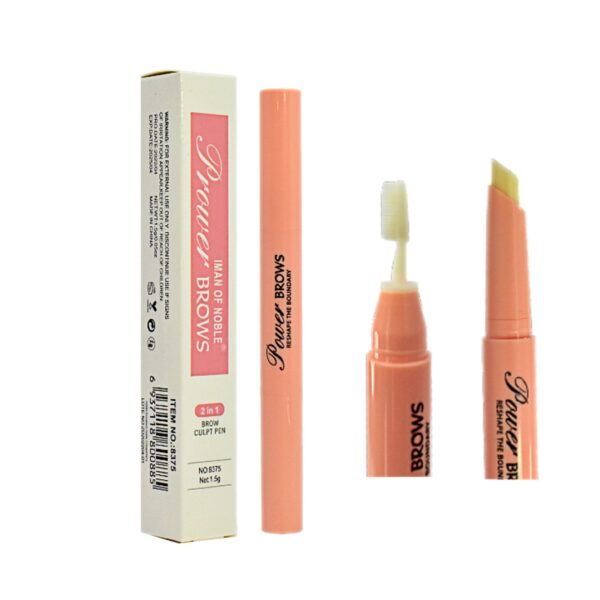 Lápiz escultor de cejas de dos puntas Power Brows Iman Of Noble 1.5g - Imagen 2