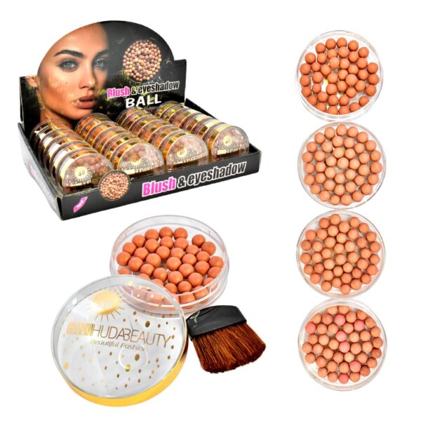 Rubor en perlas y sombra de ojos Hanxi Hudabeauty
