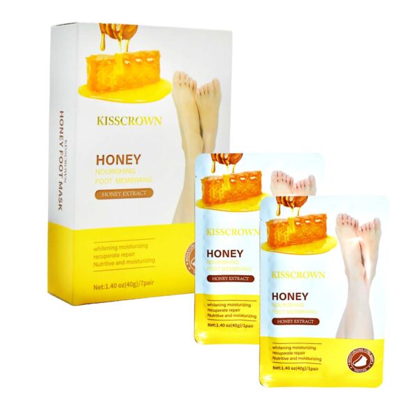 Mascarilla de miel para pies de la marca Kisscrown