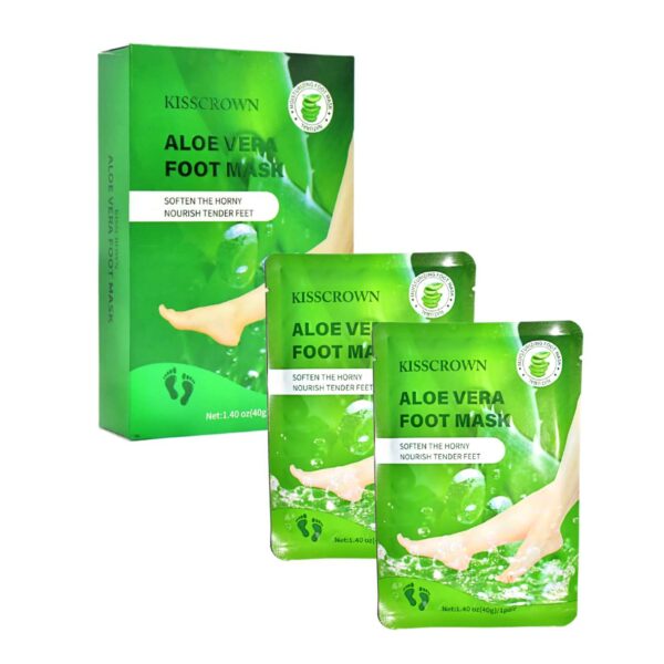 Mascarilla de aloe vera para pies de la marca Kisscrown