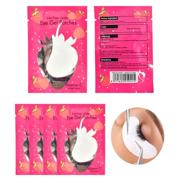 Parche para lifting de hidrogel presentación de fresa Eye Gel Patches