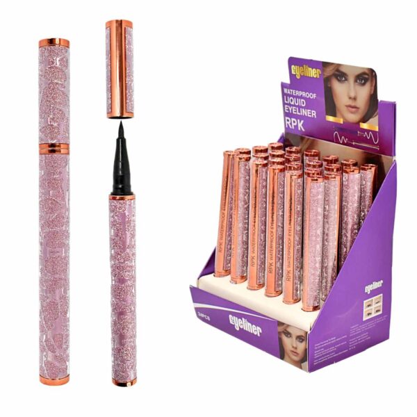Delineador para ojos color negro presentación morado RPK Eyeliner