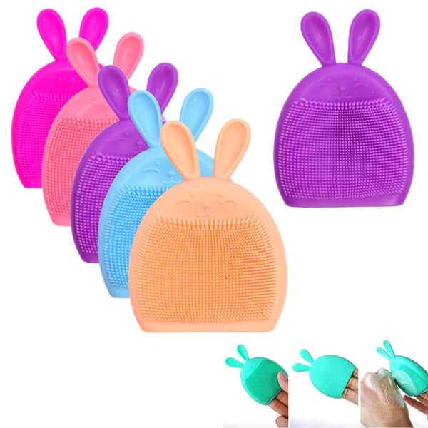 Limpiador facial en diseño de conejo