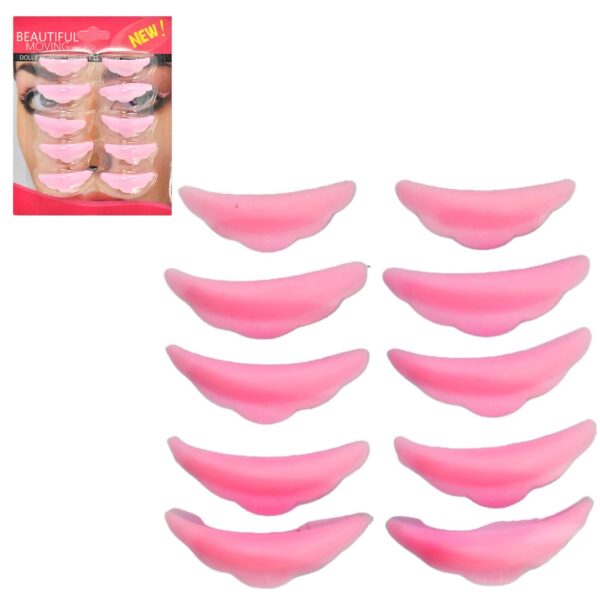 kit de 5 pads de silicón para rizar pestañas