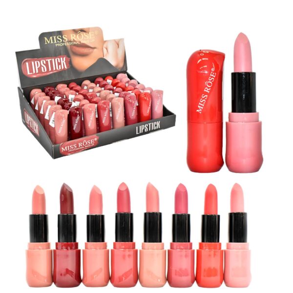 Labial Miss Rose Presentacion Torneada En Tonos Surtidos