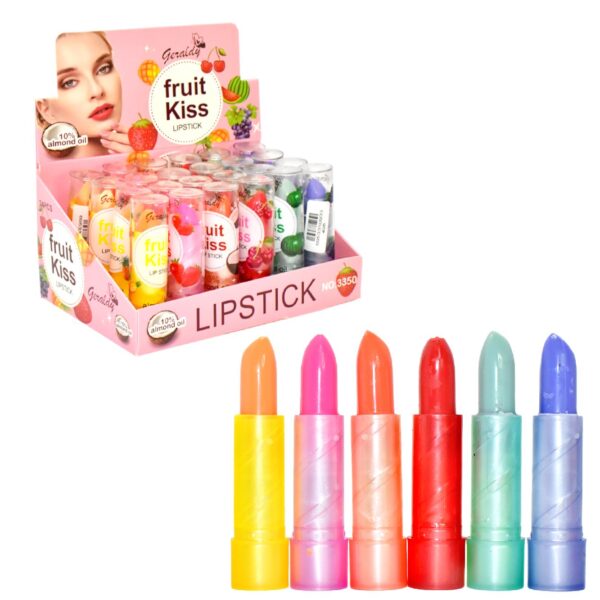 Labial Mágico en Barra Fruit Kiss Geraldy LOTE 1
