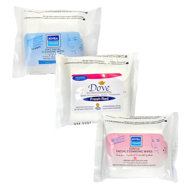 Toallitas Desmaquillantes En Presentaciones Nivea Y Dove Surtidas