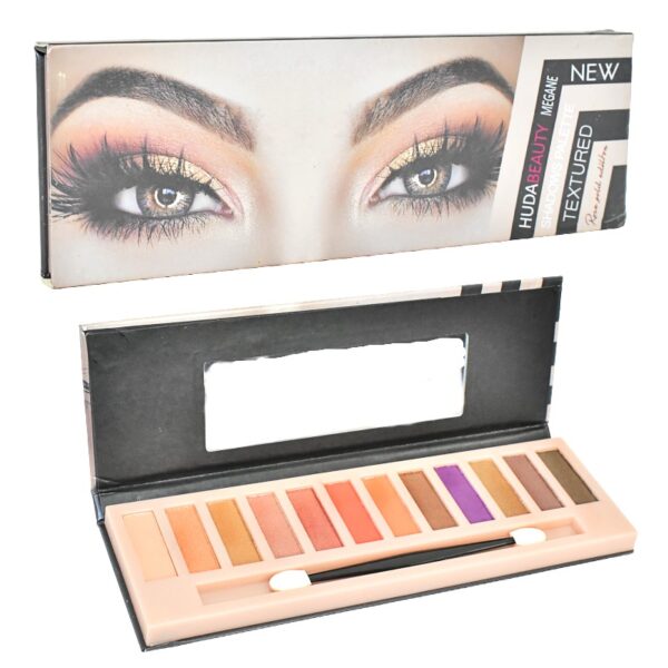 Sombra Huda De 12 Colores Nude Con Brocha Aplicadora