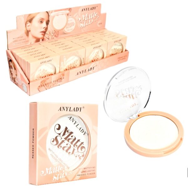 Polvo Matificante Blanco Para Piel Grasa Anylady
