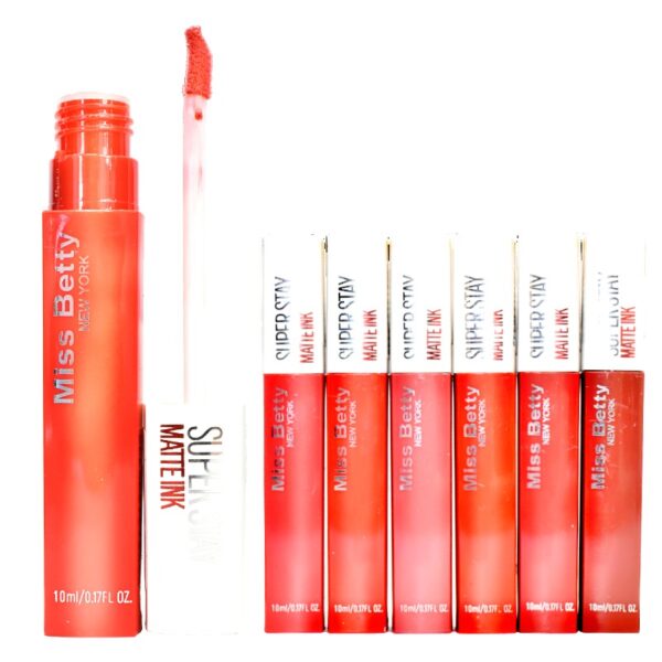 Labiales Matte Super Stay Miss Betty Tonos Surtidos