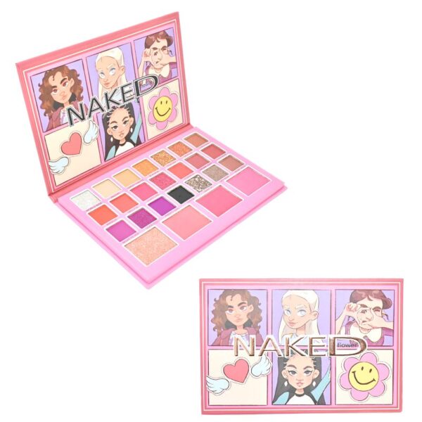 Sombra Naked De 25 Colores Caja Rosa
