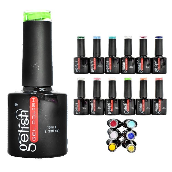 Gelish Shellac Frasco Negro De 10Ml