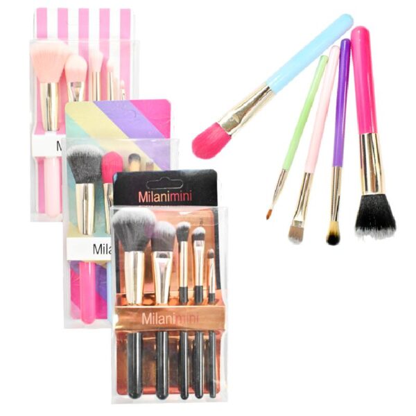 Set De Brochas Milanimini 5 Unidades LOTE2