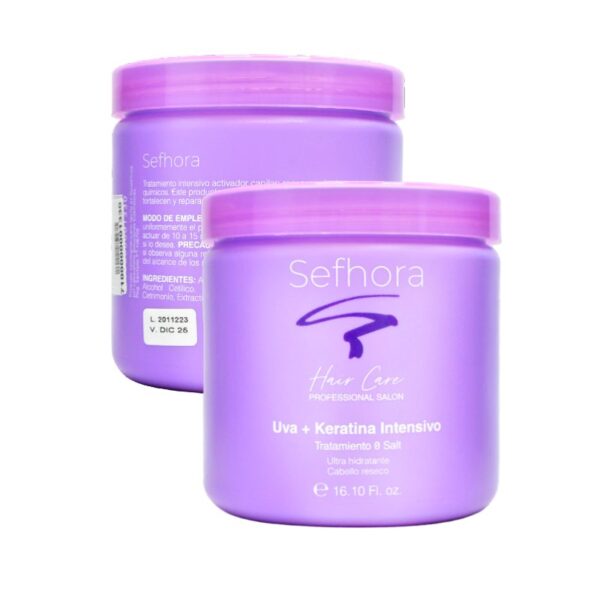 Tratamiento Intensivo Para Cabello Sefhora Uva Mas Keratina 476Ml