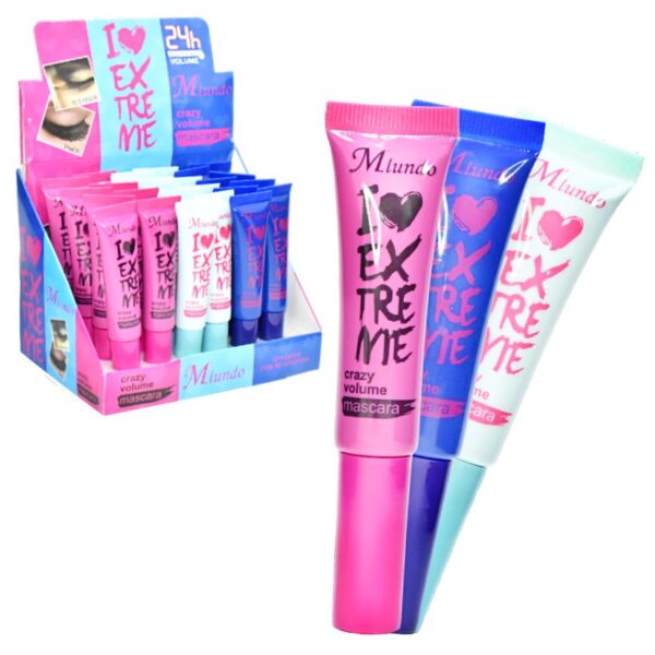 Mascaras Para Pestañas Xtreme 24H De Miundo En Tubo