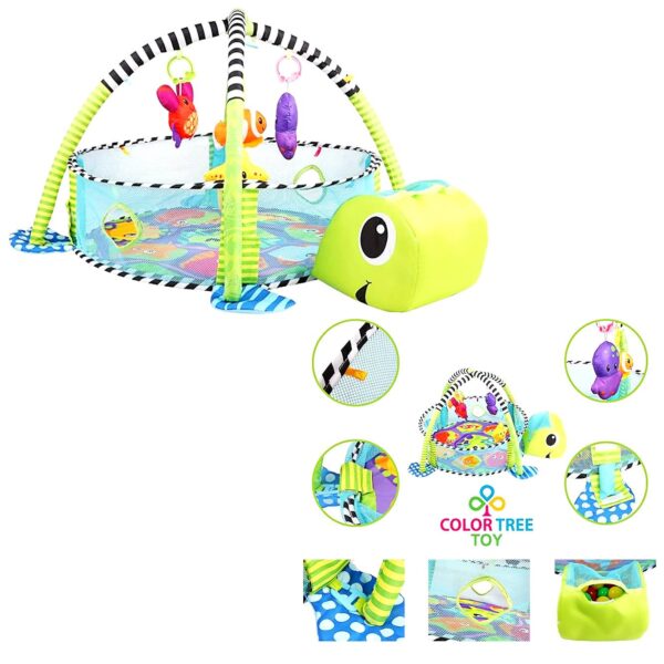 Gymnasio Y Piscina De Pelotas De Tortuga Para Bebes