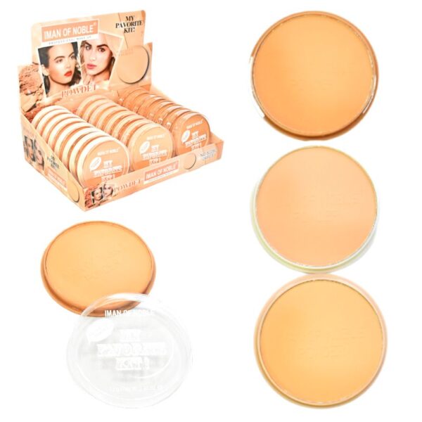Polvo Compacto Matificante  Iman Of Noble 3 Tonos
