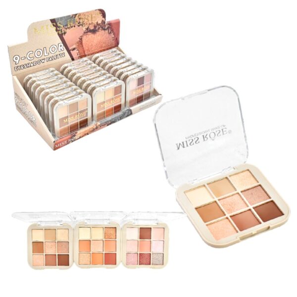 Paleta De Sombras De 9 Colores Miss Rose