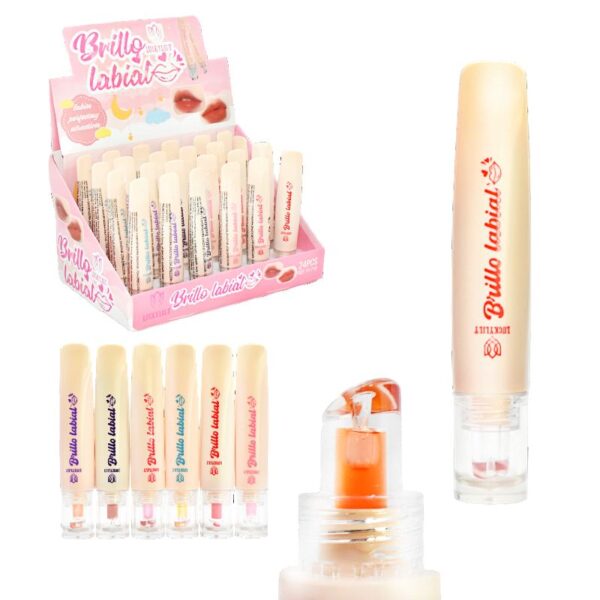 Brillo Labial Presentacion De Tubo Y Tapa Transparente Lucky Lily