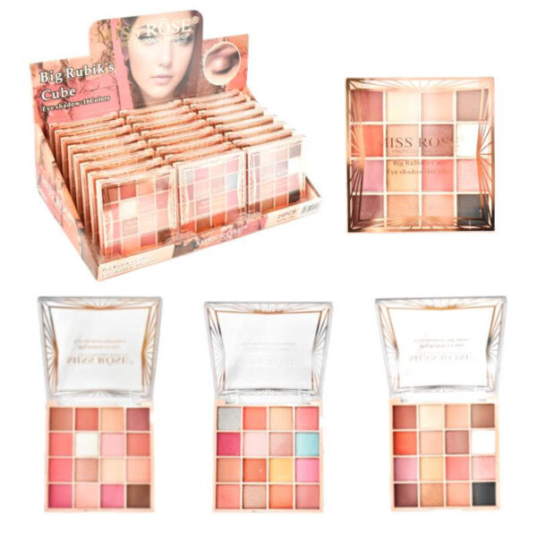 Paleta de sombras de 16 colores miss rose  Big Rubik's Cube LOTE1