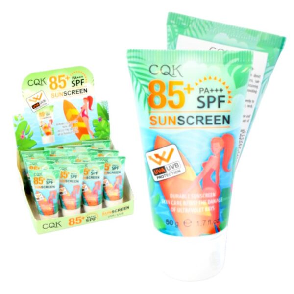 Protector Solar CQK 85 SPF+++ Empaques Surtidos
