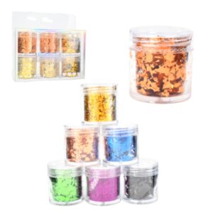 Kit de Decoraciones Para uñas en Frascos 6pcs M&Co
