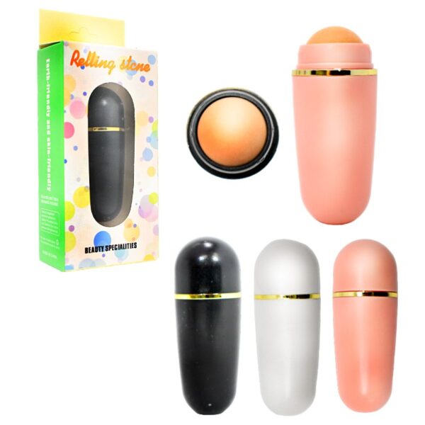 Rodillo Absorbente de Aceite Facial Con Piedra Volcánica LOTE 1