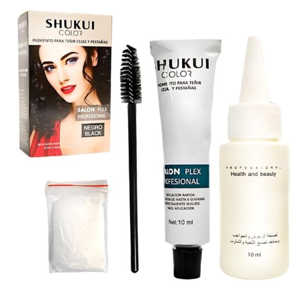 Pigmento para teñir cejas y pestañas SHUKUI Colores Surtidos - Imagen 2
