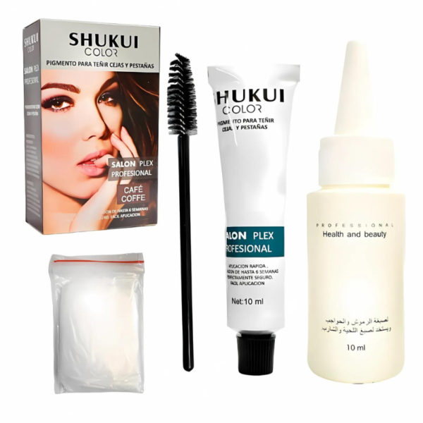 Pigmento para teñir cejas y pestañas SHUKUI Colores Surtidos