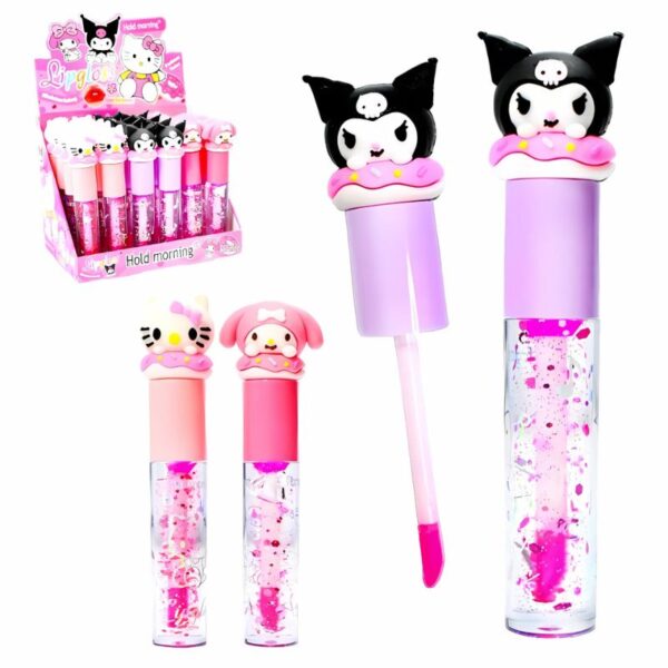 Brillo mágico M2 con glitter, diseño de Kuromi, Hello Kitty, conejo