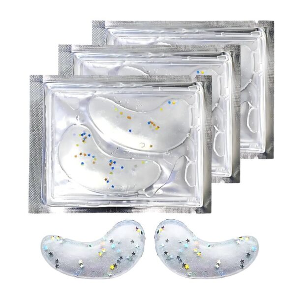 Parche de Ojeras Crystal con Estrellas de Empaque Gris