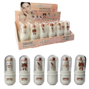 Iluminador en barra tapa transparente animada HUXIABEAUTY