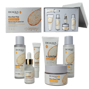 Kit Completo De Limpieza Facial De Arroz Bioaqua 6Pzas