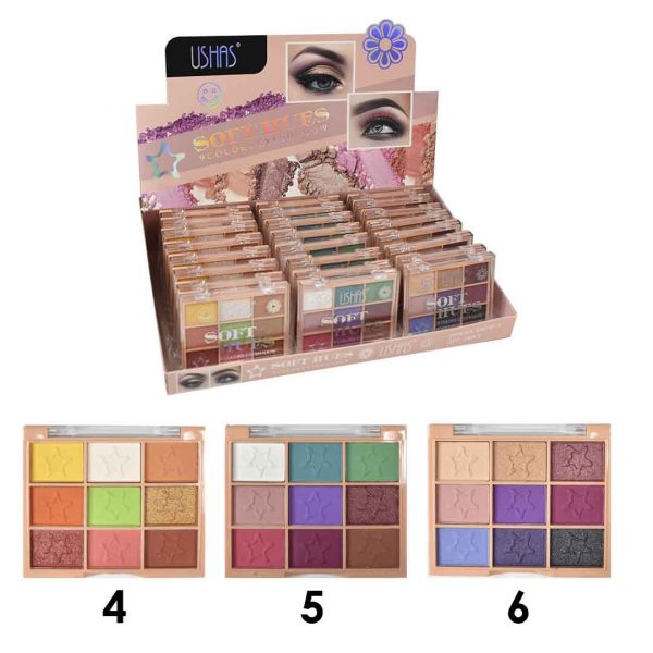 sombras soft ushas de 9 colores b