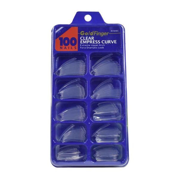 Set de uñas 100u transparentes nails