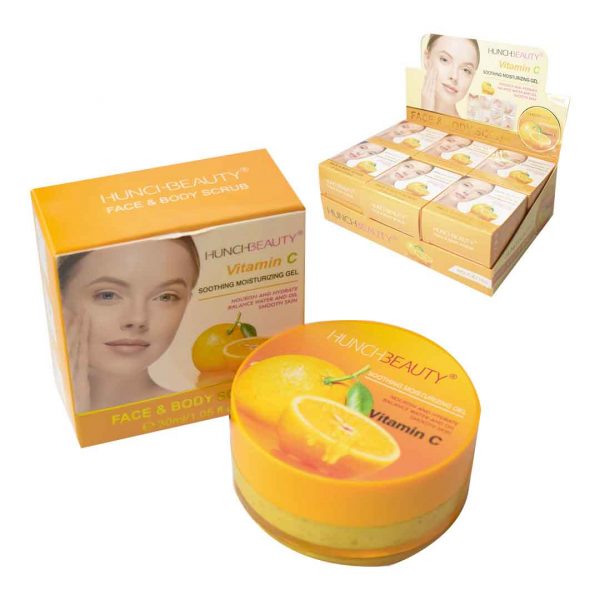 Exfoliante gel facial y corporal de vitamina c hunchbeauty