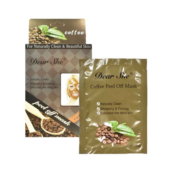 Caja de mascarillas dear she de café