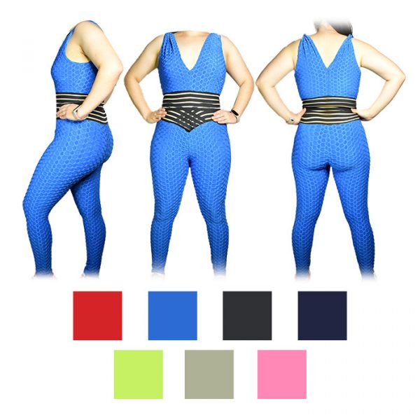 Conjunto deportivo Lida top y leggins diseño panal con elástico