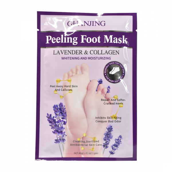 Mascarilla aclarante para pies guanjing morada
