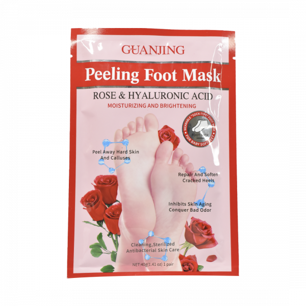 Mascarilla aclarante para pies guanjing roja