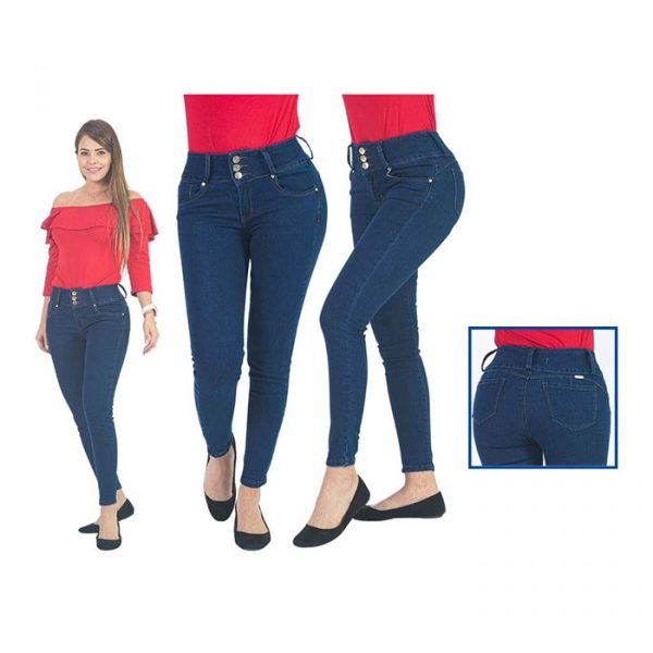 Pantalon xblue color azul con diseño liso