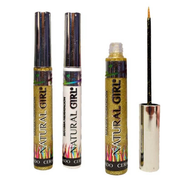 Delineador liquido Natural Girl tapa plateada