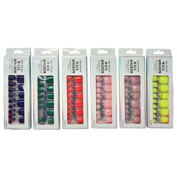Set uñas para pies de 24 unidades kingdom surtido