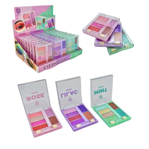 Sombra y aplicador para ojos 6 colores pastel Lucky Lily